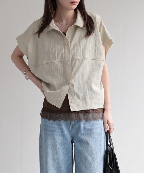 sakishimatokyo ブラウス シャツ 夏 「SETUP対応商品」ドライタッチ