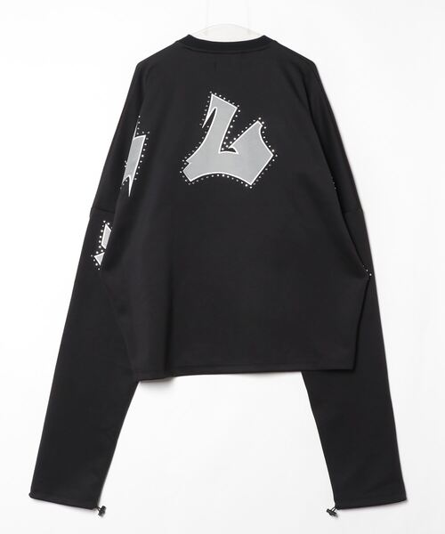 「GALFY」 長袖カットソー L ブラック レディース_画像2