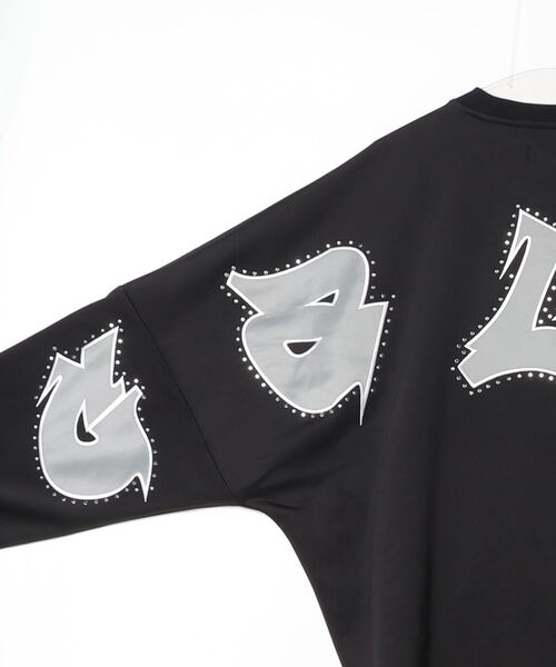 「GALFY」 長袖カットソー L ブラック レディース_画像3