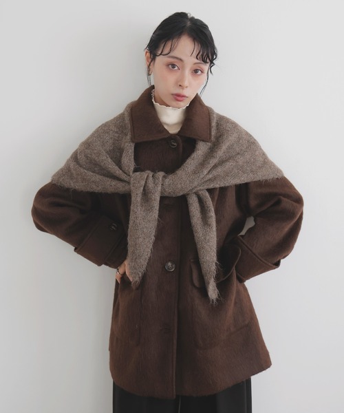 「LIAN」 ストール FREE レッド レディース_画像2