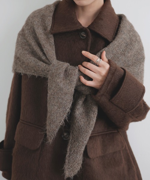 「LIAN」 ストール FREE レッド レディース_画像4