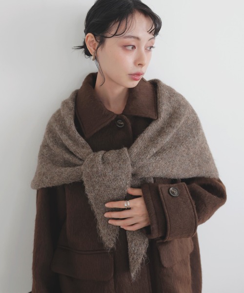 「LIAN」 ストール FREE レッド レディース_画像7