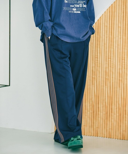 パンツ サイドラインカットパンツ レディースの画像