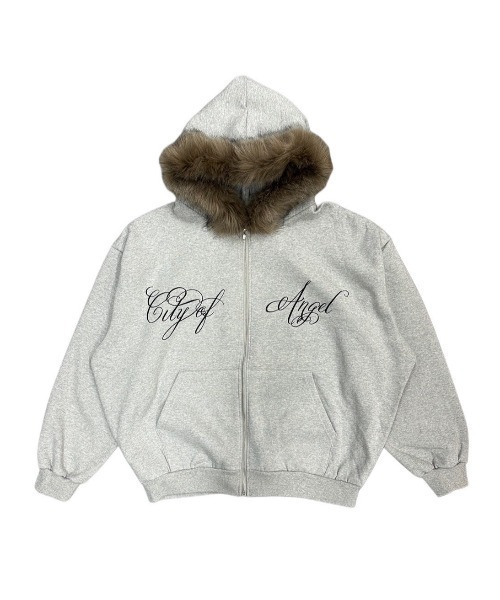 「XU」 ジップアップパーカー ONE SIZE ブラック レディース_画像5