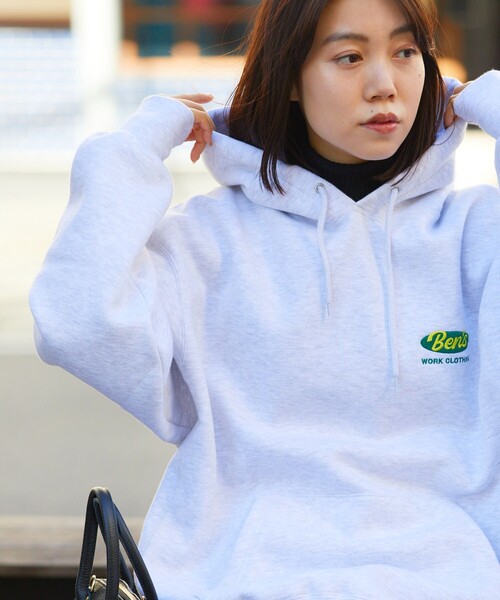 「BEN DAVIS」 プルオーバーパーカー MEDIUM イエロー メンズ_画像6