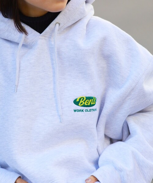 「BEN DAVIS」 プルオーバーパーカー MEDIUM イエロー メンズ_画像8