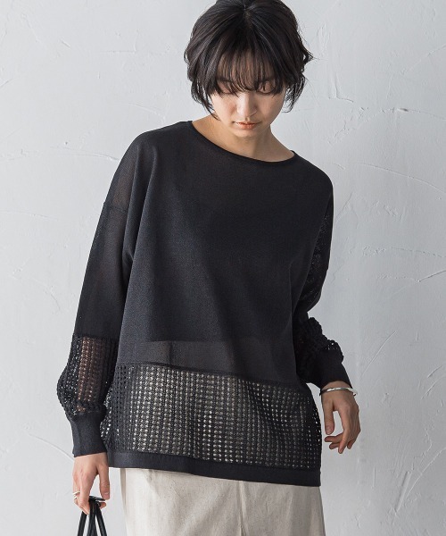「MAYSON GREY」 長袖ニット M ホワイト レディース_画像10