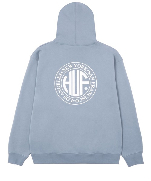 「HUF」 プルオーバーパーカー MEDIUM ブラック メンズの画像