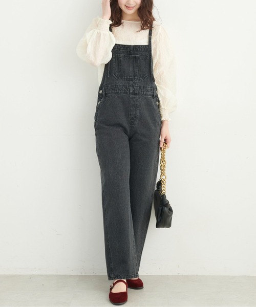 「FREE'S MART」 オーバーオール MEDIUM ブラック系その他 レディース_画像3