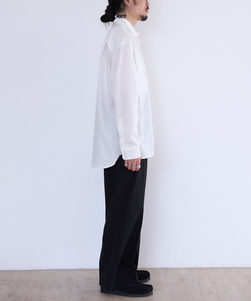 スラックス benine 9 Two-Tuck Chino Slacks メンズの画像