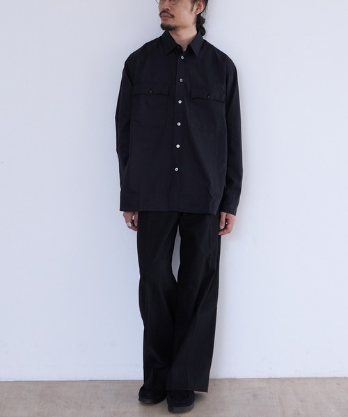 スラックス benine 9 Two-Tuck Chino Slacks メンズの画像