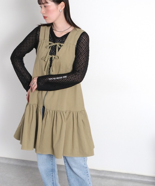 cepo（セポ） tシャツ 「シアーレース」ロゴデザインロングスリーブTee