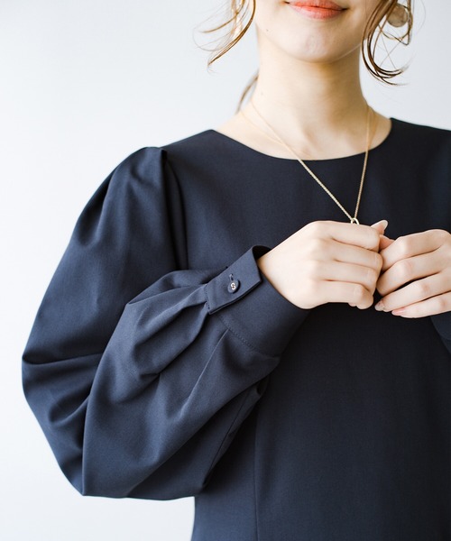「haco!」 長袖ワンピース MEDIUM グレー レディース_画像2