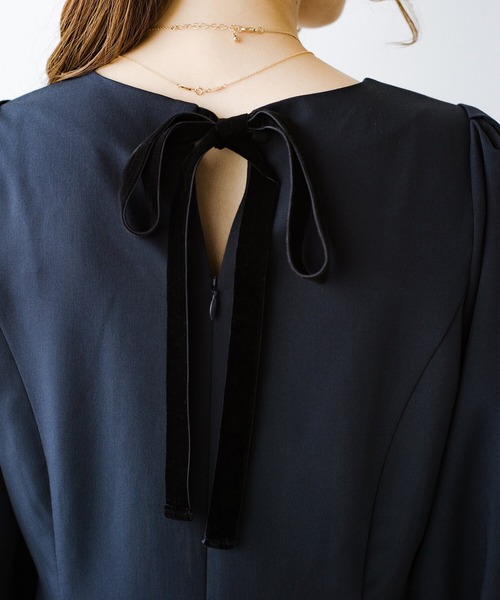 「haco!」 長袖ワンピース MEDIUM グレー レディース_画像3