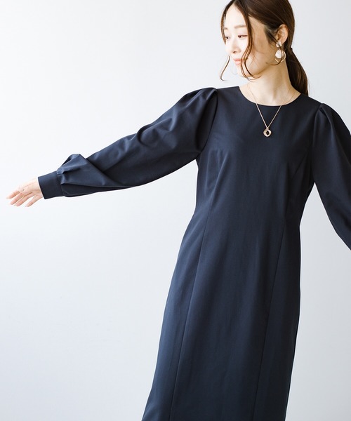 「haco!」 長袖ワンピース MEDIUM グレー レディース_画像4