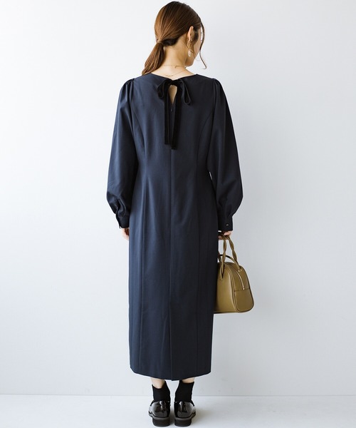 「haco!」 長袖ワンピース MEDIUM グレー レディース_画像5