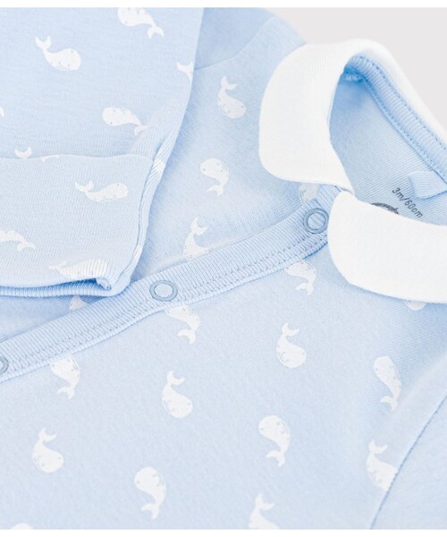 PETIT BATEAU（プチバトー） ベビー服 ロンパース クジラプリント2