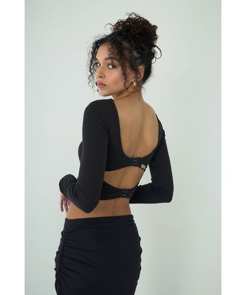 トップス Rib Back Adjuster Long Sleeve Top Rib Back Adjuster Long Sleeve Top | ALEXIA STAM
