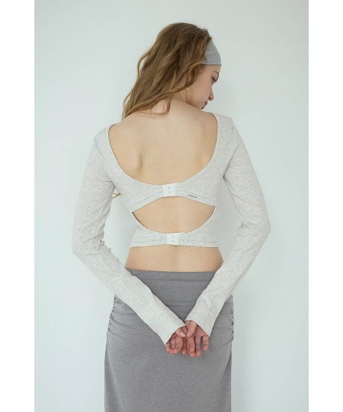 ALEXIA STAM（アリシアスタン） tシャツ Rib Back Adjuster Long