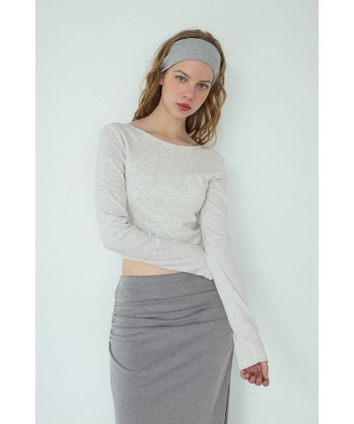 ALEXIA STAM（アリシアスタン） tシャツ Rib Back Adjuster Long