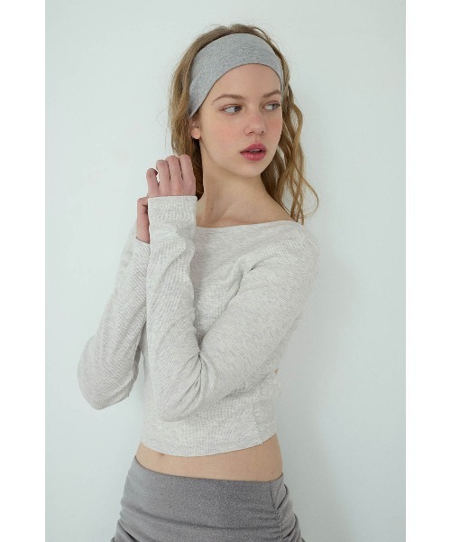 ALEXIA STAM（アリシアスタン） tシャツ Rib Back Adjuster Long
