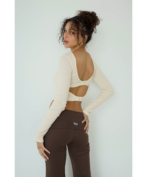 ALEXIA STAM（アリシアスタン） tシャツ Rib Back Adjuster Long