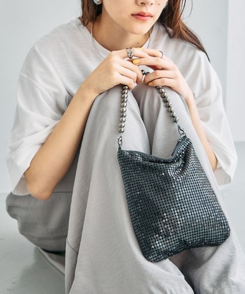 LEPSIM（レプシィム） ショルダーバッグ バッグ メタルメッシュミニ