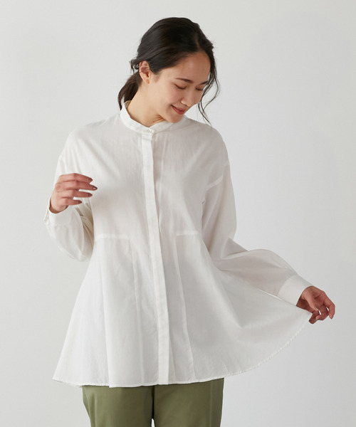 「MELROSE claire」 長袖ブラウス FREE ネイビー レディース_画像2