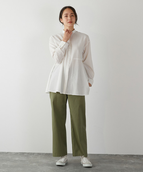 「MELROSE claire」 長袖ブラウス FREE ネイビー レディース_画像3