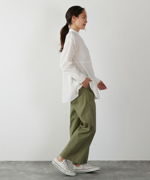 「MELROSE claire」 長袖ブラウス FREE ネイビー レディース_画像6