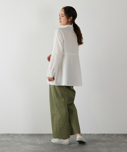 「MELROSE claire」 長袖ブラウス FREE ネイビー レディース_画像8
