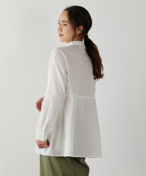 「MELROSE claire」 長袖ブラウス FREE ネイビー レディース_画像9