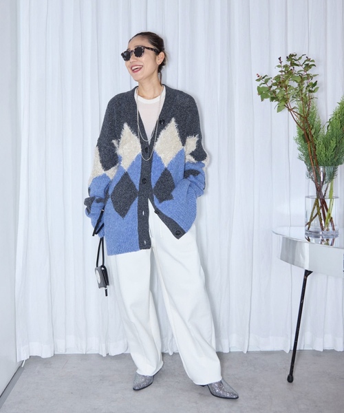 「CITYSHOP」 イージーパンツ 38 ホワイト レディース_画像2