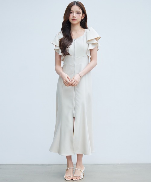 ファファ　　【PAPILLON（パピヨン）】Mサイズ　ワンピースドレス SAISON DE PAPILLON（セゾンドパピヨン） ワンピース : ZOZOTOWN Yahoo