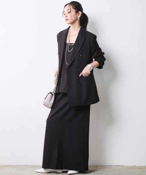 「CHIC STYLE」 テーラードジャケット LL モカ レディース_画像7
