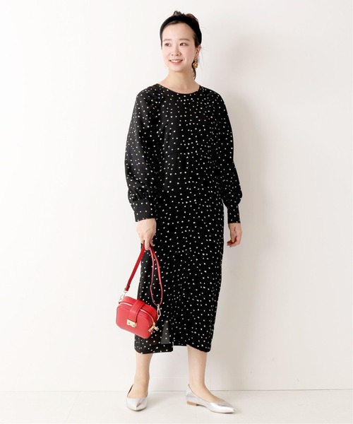 「U by SPICK&SPAN」 7分袖ワンピース 36 ブラック レディース_画像5