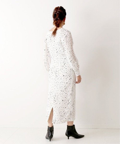 「U by SPICK&SPAN」 7分袖ワンピース 36 ブラック レディース_画像6