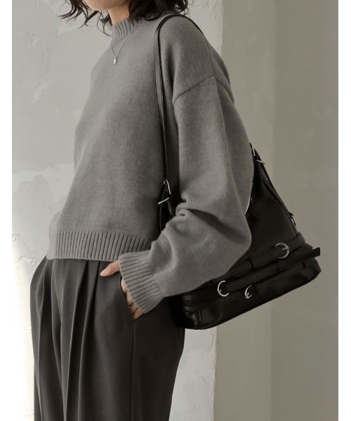 「Re:EDIT」 長袖ニット MEDIUM ブルー レディース_画像4