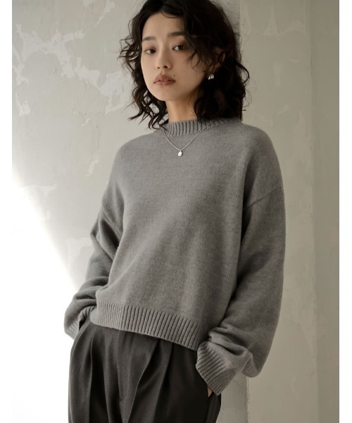 「Re:EDIT」 長袖ニット MEDIUM ブルー レディース_画像5