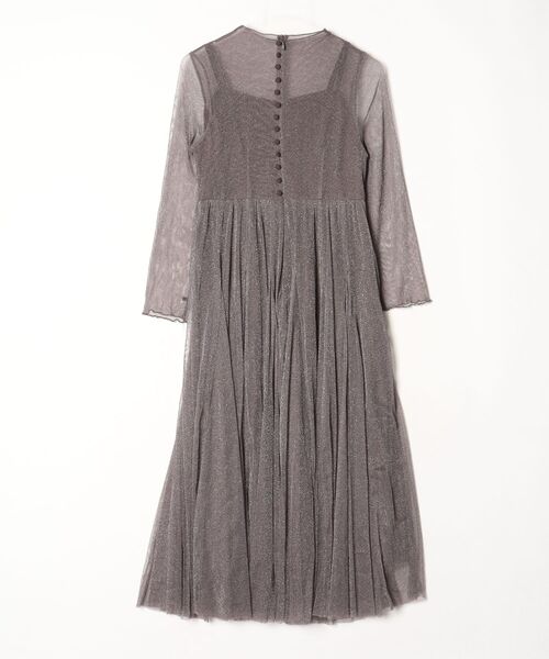 「RUIRUE BOUTIQUE」 長袖ワンピース M チャコール レディースの画像