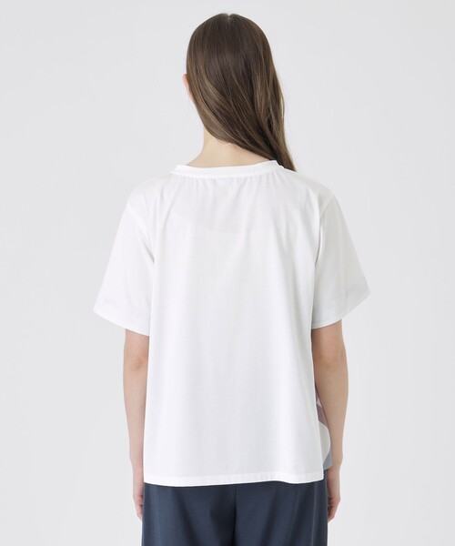 【新品】ブルーレーベルクレストブリッジ　Tシャツ　白　M　517 BLUE LABEL CRESTBRIDGE（ブルーレーベルクレストブリッジ） tシャツ
