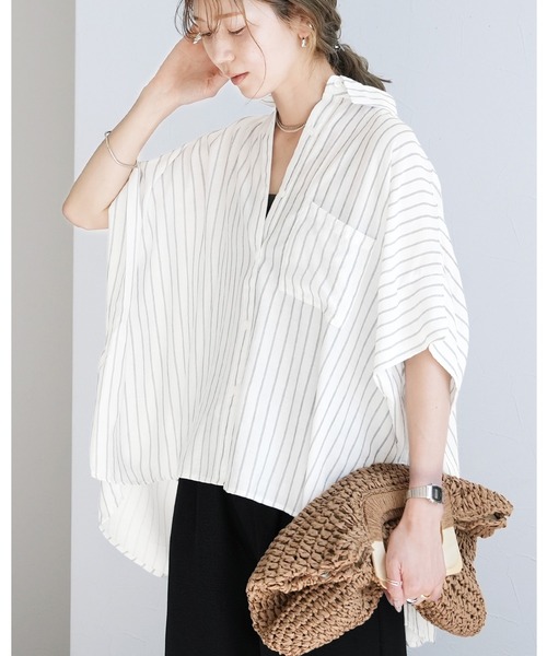 reca(レカ) ブラウス シャツ リラクシーストライプシャツ レディース reca(レカ) ブラウス シャツ リラクシーストライプシャツ レディース