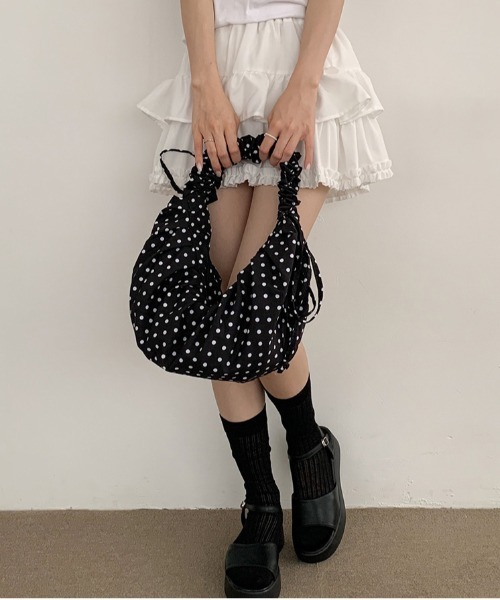 FREE STYLISTS ショルダーバッグ バッグ Y2K ドットドローストリング
