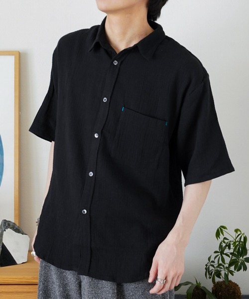 シャツ 半袖 「インフルエンサー idakaセレクト」ダブルガーゼシャツ