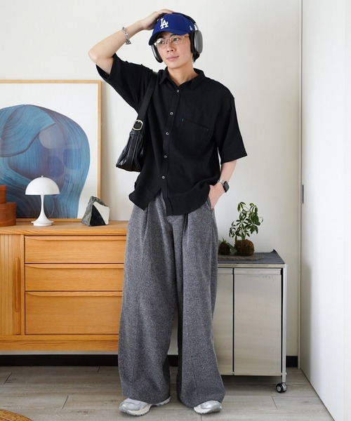シャツ 半袖 「インフルエンサー idakaセレクト」ダブルガーゼシャツ