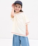 tシャツ 「綿100%」ユニセックス 配色ステ...の詳細画像1