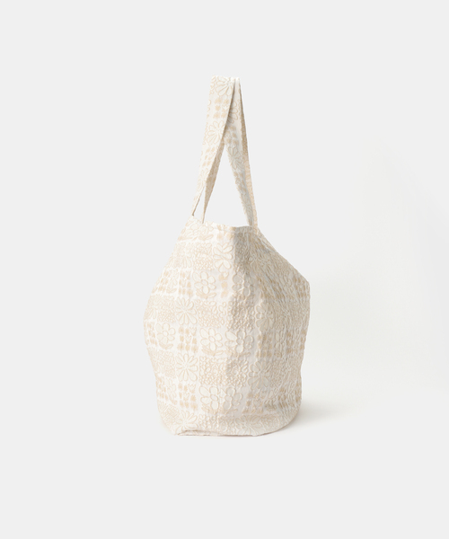 トートバッグ IENA LA BOUCLE フラワーJQDトートバッグ レディースの画像