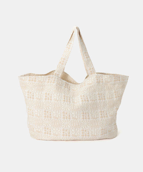トートバッグ IENA LA BOUCLE フラワーJQDトートバッグ レディースの画像