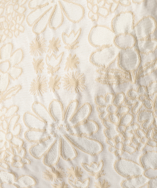 トートバッグ IENA LA BOUCLE フラワーJQDトートバッグ レディースの画像