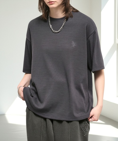 tシャツ 「Alfred Alex」Refined Rib Regular Fit Tee / テレコリブ